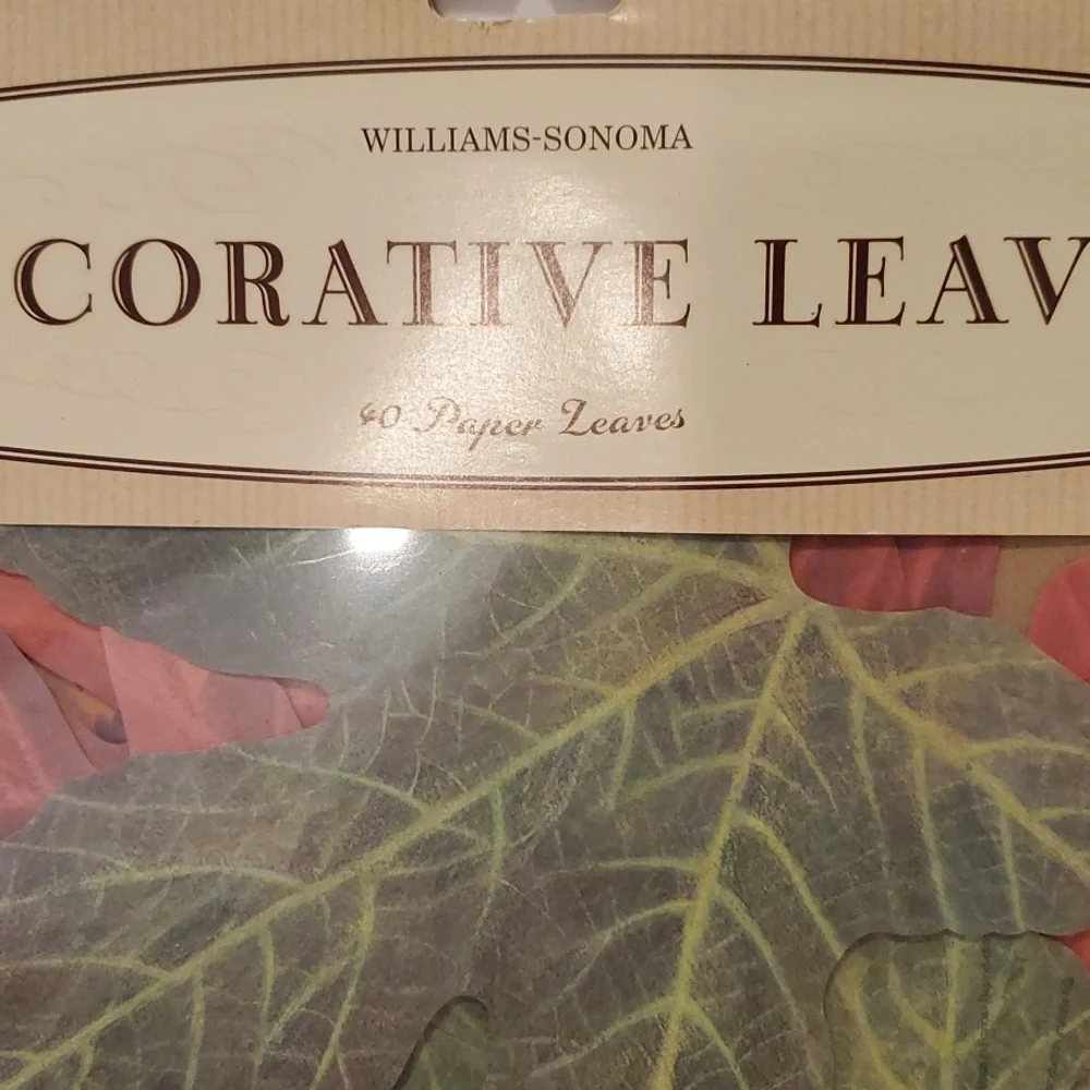 Williams Sonoma Vintage Made In France 🍁 Fall Paper Table 🍂Leaves